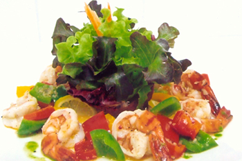 “กุ้งกุลาดำผัดพริกสามสี” เมนูง่ายๆ สไตล์อิตาเลียน