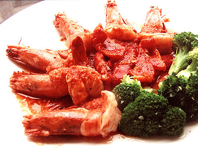 อิ่มสบายท้องกับ “กุ้งกุลาดำผัดซอสพริกฝรั่ง”