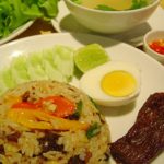 ข้าวผัดเนื้อเค็มแดดเดียว
