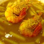 แกงเหลืองไหลบัวกุ้งสด