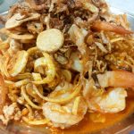 ยำหัวปลีกุ้งสด