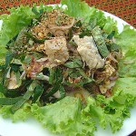 อร่อยลิ้นกับ “ยำปลาทูใบชะพลู”