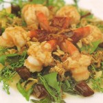 กุ้งผัดน้ำปลาหวานสะเดา