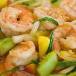 กุ้งผัดเปรี้ยวหวาน
