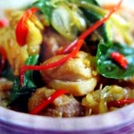 ไก่ผัดพริกสดโหระพา