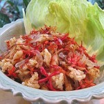 ยำดอกเข็มข้าวตังทอด