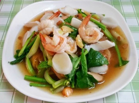 ก๋วยเตี๋ยวราดหน้าทะเล